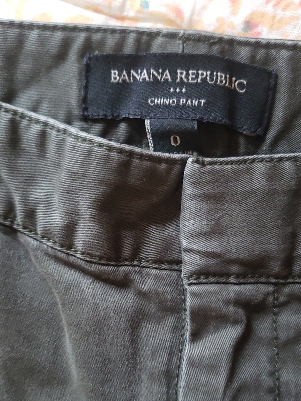 Banana Republic Olive Green Chino Pants